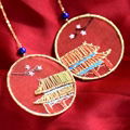 HANDMADE EMBROIDERY EARRINGS 1