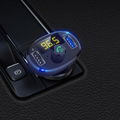 car Bluetooth MP3 Player with 2 usb port QC3.0 quick car charger  FM car kit 4