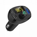car Bluetooth MP3 Player with 2 usb port QC3.0 quick car charger  FM car kit
