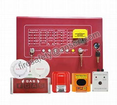 4 zones gas extinguishant control panel system