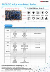 RK3326 AI Main Board for HiFi Speaker/Robotic 6MIC ARRAY