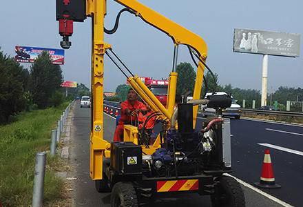 Hydraulic Highway Guardrail Pile Driver