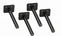 Heavy Duty Invisible Black Powder Coated Steel Floating Shelf Brackets Suitable  2