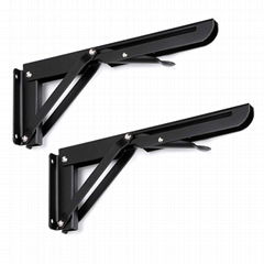 Folding Shelf Brackets Heavy Duty Stainless Steel Collapsible Shelf Bracket for 