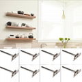 Floating wood shelves hidden blind shelf support brackets concealed wall mounted 1