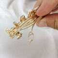 Letter Hairpin Pearl Hairclip Jewel Accessory 4