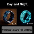 Fashionable Colorful Luminous Resin Ring