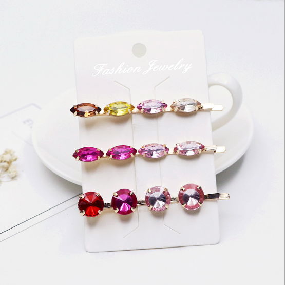 Color diamond hair clip 3