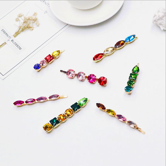 Color diamond hair clip 5