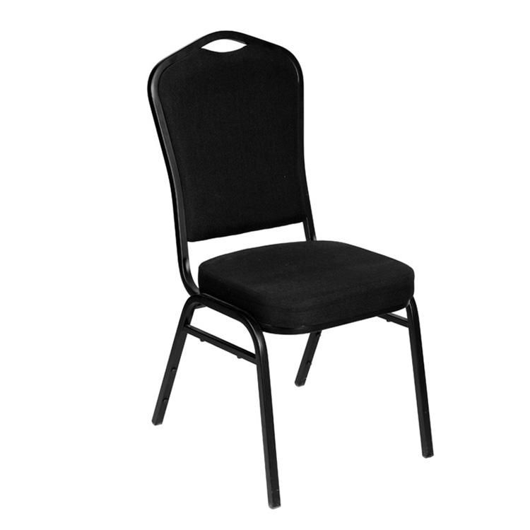 Factory hot sale black tubular wedding banquet chair with steel tube