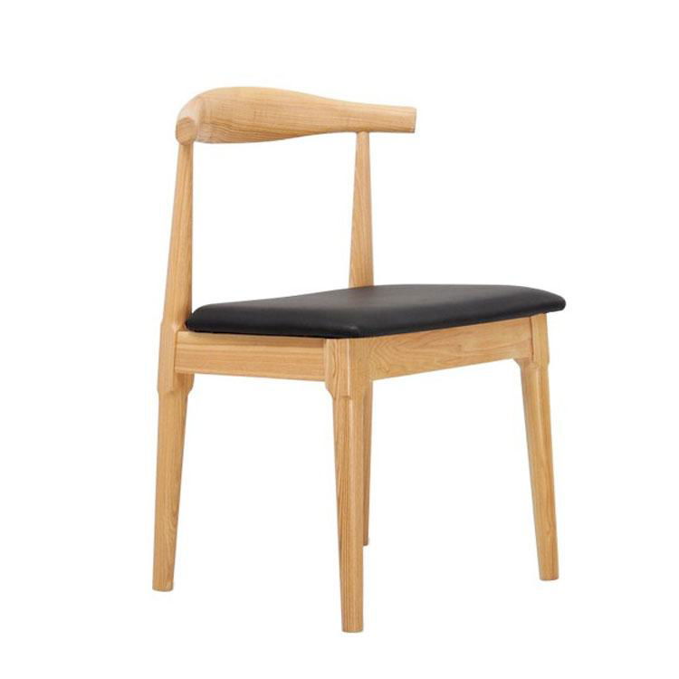 modern solid wood restaurant dining chair