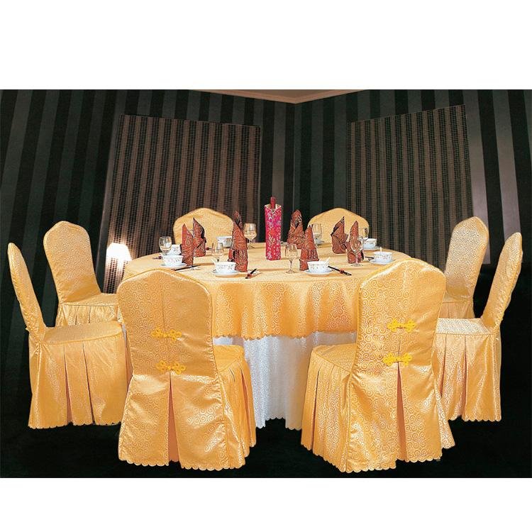 Decorative fancy pleated party table and chair cover for wedding