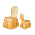 Decorative fancy pleated party table and chair cover for wedding 2