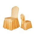 Decorative fancy pleated party table and chair cover for wedding