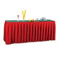 Decorative fancy pleated party table and chair cover for wedding 4