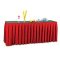 Decorative fancy pleated party table and chair cover for wedding