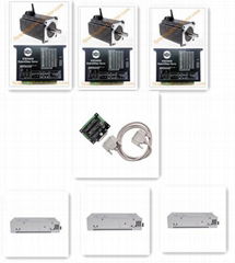 【EU SHIP】3 axis Nema34 closed loop stepper motor 12N.m, 6A servo motor + driver