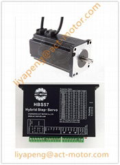 【DE SHIP】Nema23 closed loop stepper motor 2.8N.m, 4A servo motor + driver 