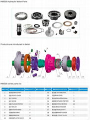 spare parts for Poclain MS02 MS05 MS08 MS11 MS25 MS35 MS50 MS83 MS125 motor