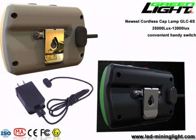 Ultrasonic IP68 Waterproof Processing LED Mining Light 25000lux Panasonic Batter 3
