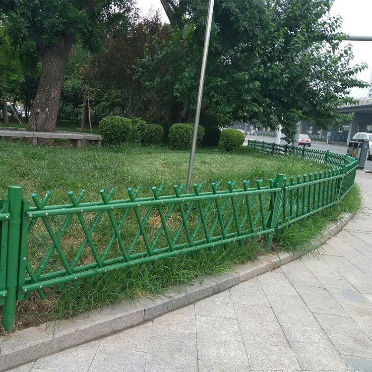 美麗鄉村不鏽鋼仿竹護欄公園景點街道圍欄杆新農村生態園籬笆柵欄  2