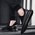 2019 autumn new breathable fly-knit sneakers men's shoes Korean fashion casual