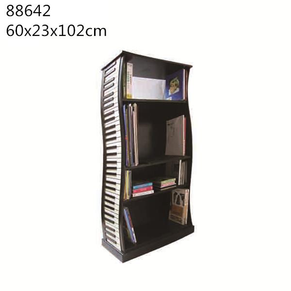 Moderm Boat Shaped Display Shelf CD Rack Bookstand Storage Cabinet 4