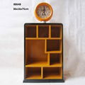 Terrace House Look Wooden Storage Cabinet Three Door Bookcase