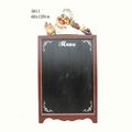 Wooden Menu Board With Embossing Resin Crab Figurine For Bar Restaurant