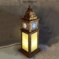 Big Ben Clock Tower Shaped Wooden Light Box With Clock Table Lamp Night Light 2