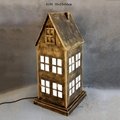 Big Ben Clock Tower Shaped Wooden Light Box With Clock Table Lamp Night Light 3