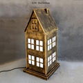 Big Ben Clock Tower Shaped Wooden Light Box With Clock Table Lamp Night Light