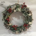 Christmas Door Decoration Natural Wood Sticks Wreath