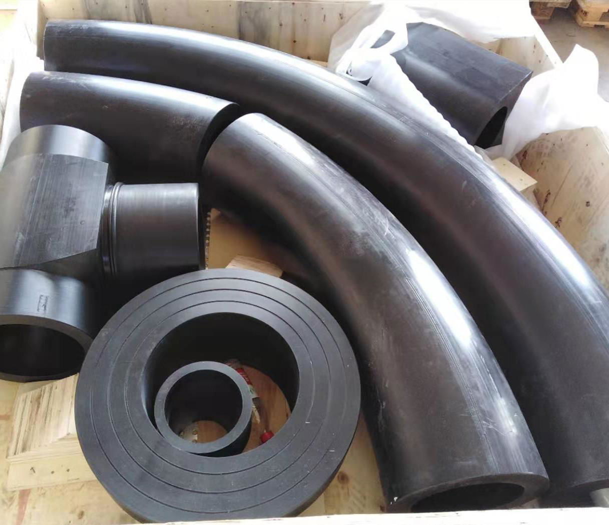 large pipe fittings PE elbow for coal mining 