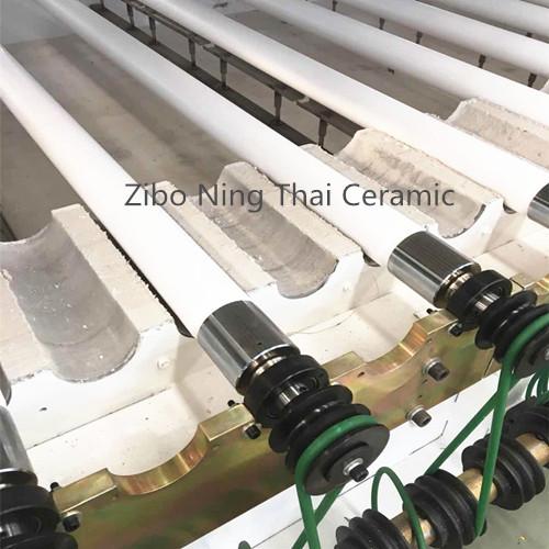 Fused Silica Quartz Ceramic Roller for Glass Tempering Furnace NT
