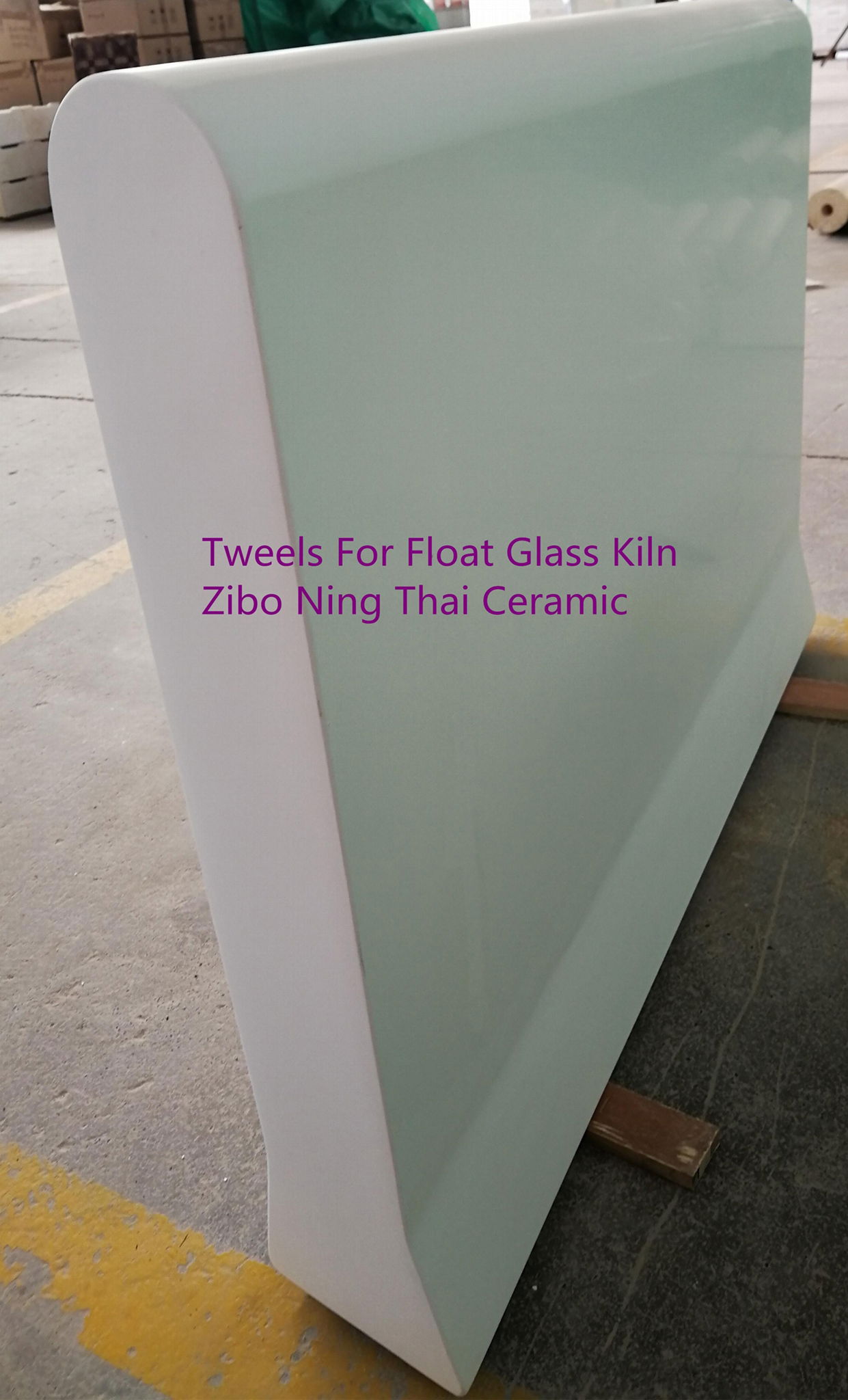 Fused Silica Tweels Cover Blocks for Float Glass Production Line 2