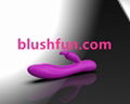 Blusfun silicone rechargeable g-spot rabbit vibrator for adult women vagina toys 4