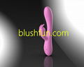 Blushfun woman sex toy electric heating vibrator Gspot Rabbit Vibrator for women 2