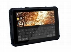Waterproof 8 Inch Industrial R   ed Tablet PC Android Win10 With Barcode Scanner