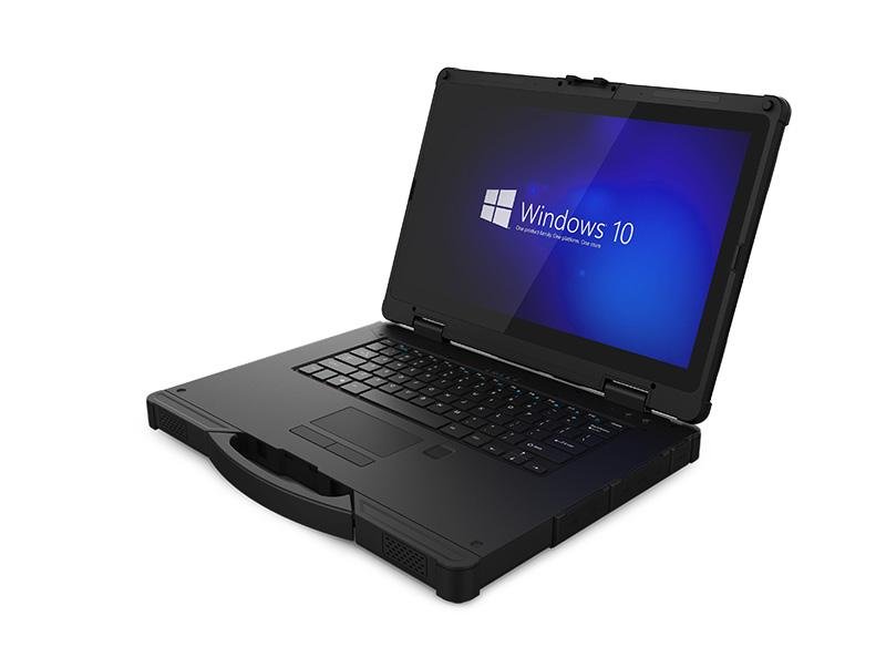 14 inch IP65 Fully R   ed Laptop