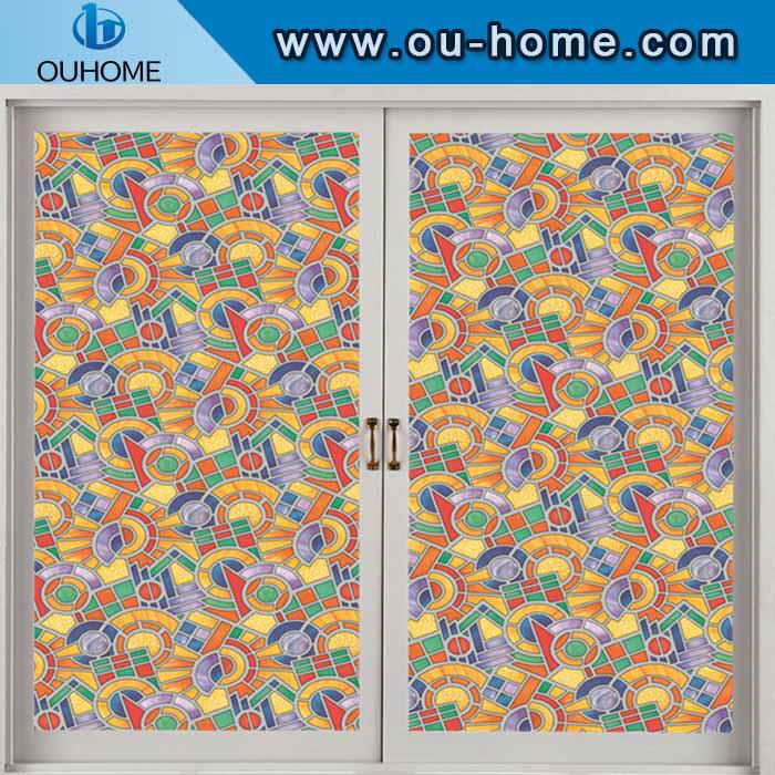 H808 3D Static Decorative Privacy Window Glass Sticker 2