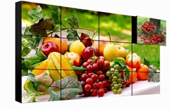 Wall mounted video screen wall advertisement display