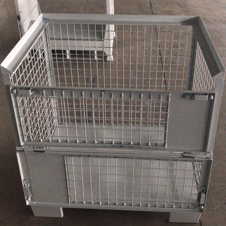 欧式仓储笼固定金属周转箱 堆垛式铁笼 2