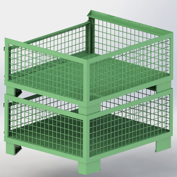 欧式网箱欧式可折叠料箱欧式可折叠金属网箱欧式金属周转铁箱 2
