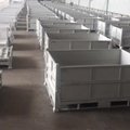 鋼制料箱金屬物流箱可堆式週轉箱倉庫籠直銷鐵板箱批發 2