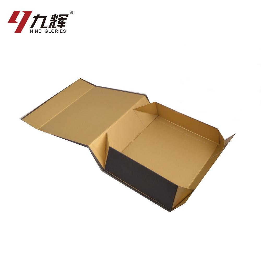  Custom Cardboard Magnetic Foldable Box with Hot stamping Logo