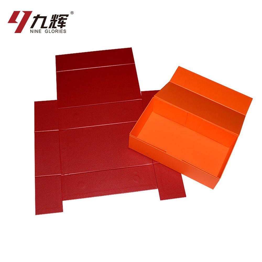  Wholesale Color Foldable Clamshell Magnetic Gift Box 5