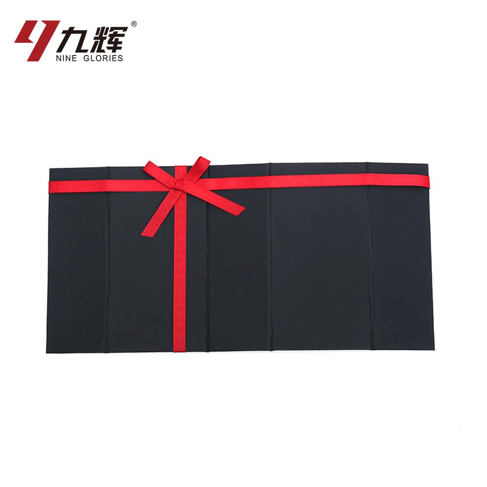 Wholesale Black One Piece Gift Packaging Folding Box 4