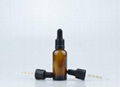 50ml Amber Glass Bottle With 18-415 Real Bamboo Dropper Cap Calibrated Glass Pip 1