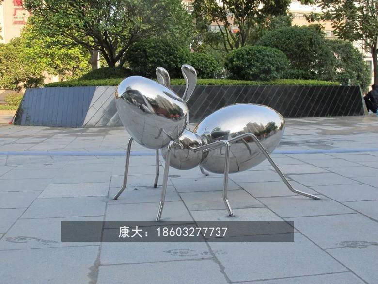 镜面仿真昆虫雕塑不锈钢动物雕塑 4